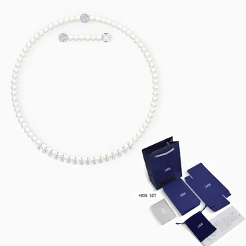 2021 Moda Biżuteria SWA Naszyjnik Ze Skarbami Urokliwe Luksusową Biżuterię Z Kryształów I Pereł Lady Dziki Romantyczna Biżuteria Prezent