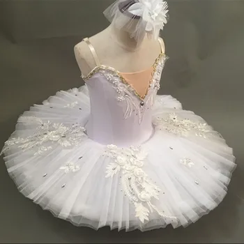 Biało-niebieska spódnica Baletowa-paczka, Spódnica Baletowa Dla dzieci Kostium 