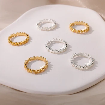 Koreański Styl Kulowe Pierścienie Dla Kobiet Okrągły Zaręczynowy Pierścionek Zaręczynowy Wieczorne Pierścienia Na Palec Rocznika Biżuteria Prezent Bague
