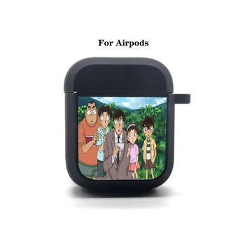 Miękki Silikonowy Bluetooth Etui Dla Słuchawek Anime Detective Conan AirPods etui Pokrowiec Apple AirPods Torba Na słuchawki