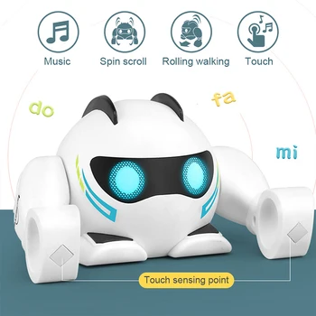 2021 Robot Zdalnie Sterowany, Wielofunkcyjny USB-ładowanie, Zabawka dla Dzieci, radiomagnetofon sterowany Robot, Będzie Śpiewać, Tańczyć, Figurka, Czujnik Gestów, Robot