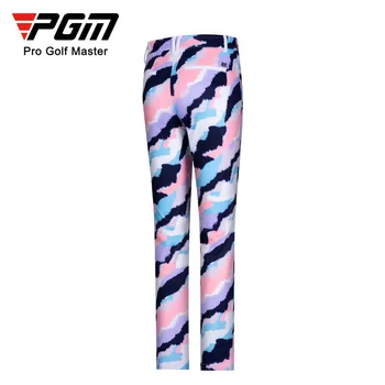 PGM nowy strój do golfa damskie sportowe spodnie, modne wodoodporne spodnie damskie z kolorowym nadrukiem