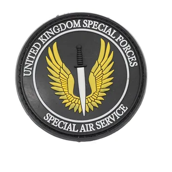 PVC Jednorazowe Wodoodporny Szef Brytyjskich sił Specjalnych SAS Black Action Brytyjska Specjalna Lotnicza Służba Wojskowa Taktyczna Pat